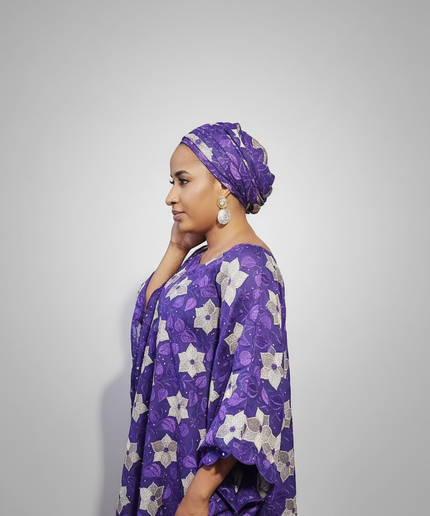 Dentelle nigeriane sekina - Violet