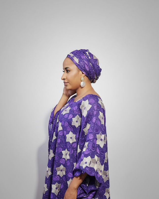 Dentelle nigeriane sekina - Violet