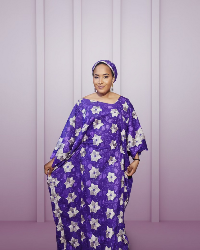Dentelle nigeriane sekina - Violet