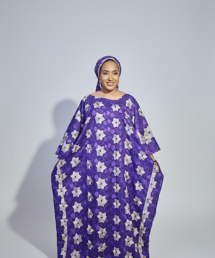 Dentelle nigeriane sekina - Violet