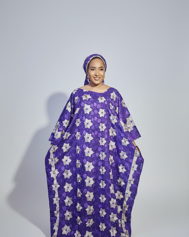 Dentelle nigeriane sekina - Violet