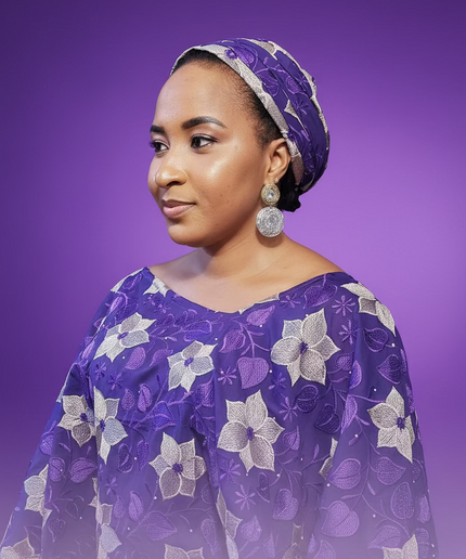 Dentelle nigeriane sekina - Violet