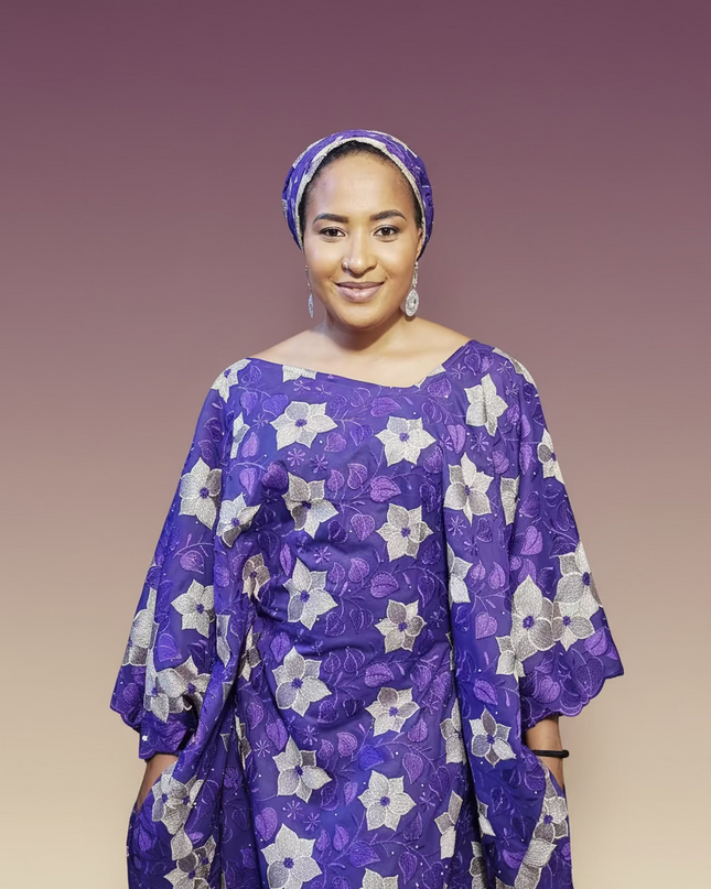 Dentelle nigeriane sekina - Violet