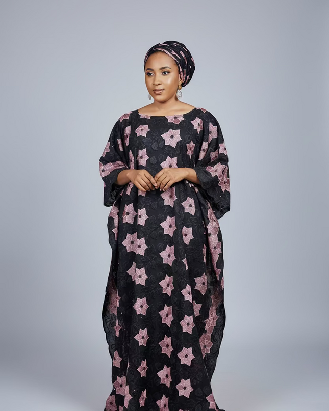 Dentelle nigeriane sekina - Noir
