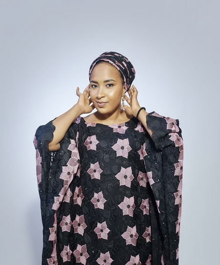 Dentelle nigeriane sekina - Noir