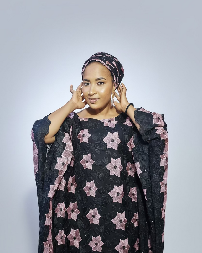 Dentelle nigeriane sekina - Noir