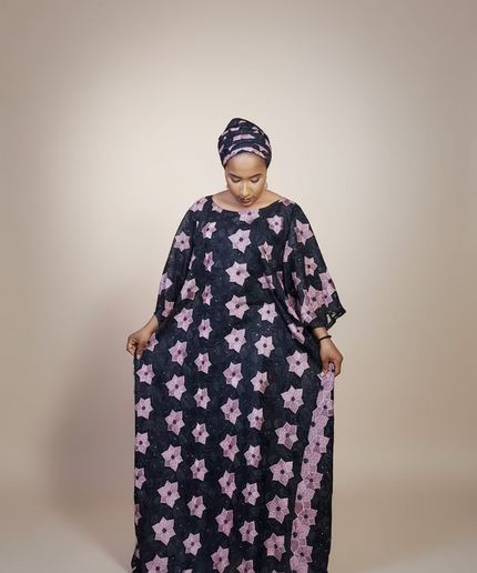 Dentelle nigeriane sekina - Noir