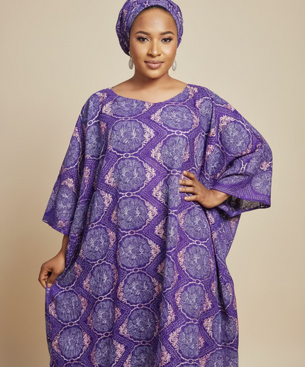 Dentelle nigeriane suwe - Violet
