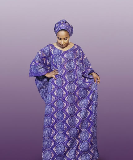 Dentelle nigeriane suwe - Violet