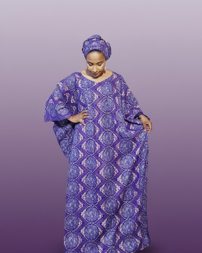 Dentelle nigeriane suwe - Violet