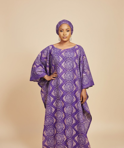 Dentelle nigeriane suwe - Violet