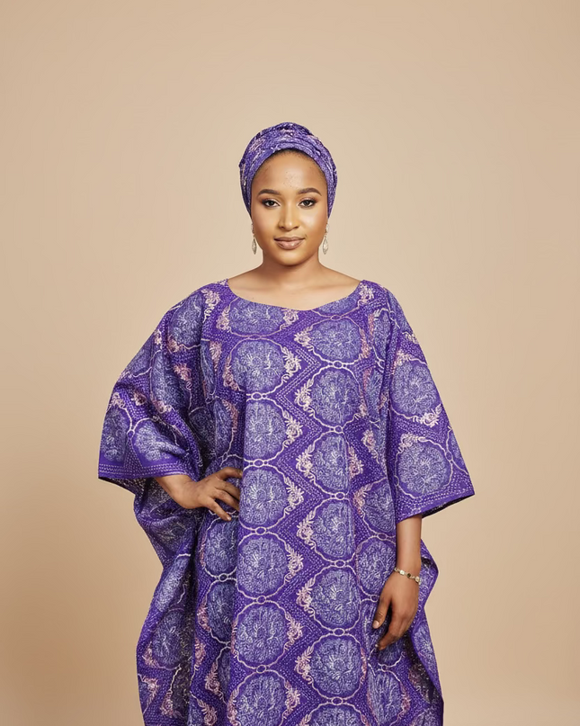 Dentelle nigeriane suwe - Violet