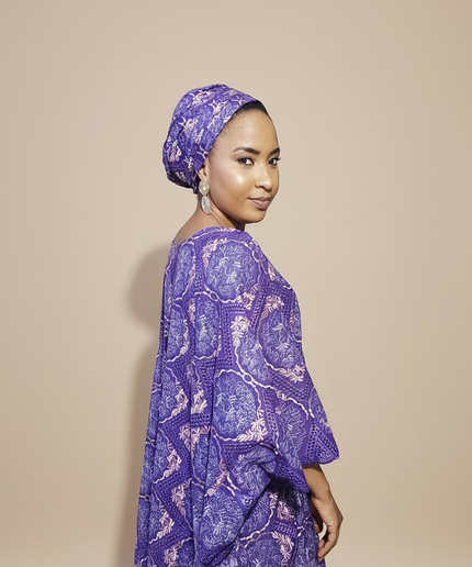 Dentelle nigeriane suwe - Violet