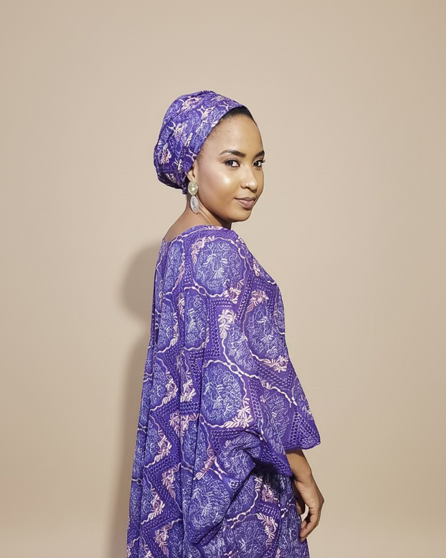 Dentelle nigeriane suwe - Violet