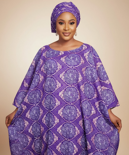 Dentelle nigeriane suwe - Violet