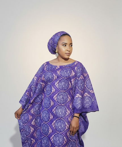 Dentelle nigeriane suwe - Violet
