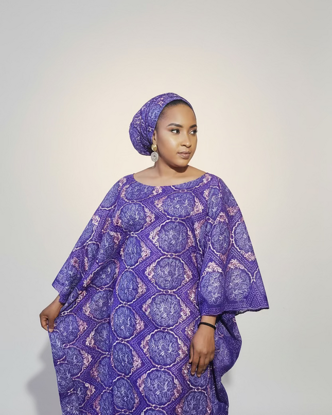 Dentelle nigeriane suwe - Violet