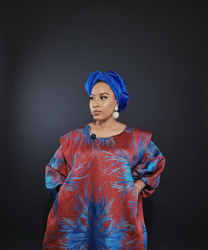 Brocart bewaji - Bleu