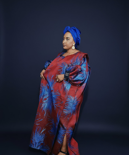 Brocart bewaji - Bleu