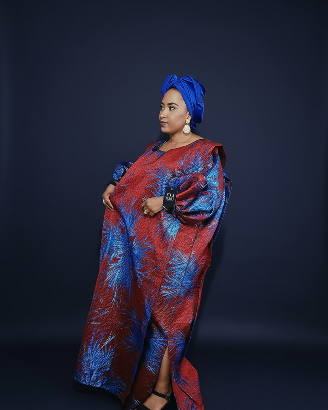 Brocart bewaji - Bleu