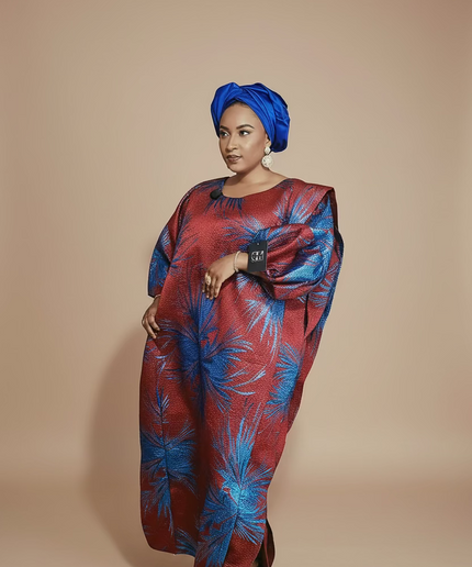 Brocart bewaji - Bleu
