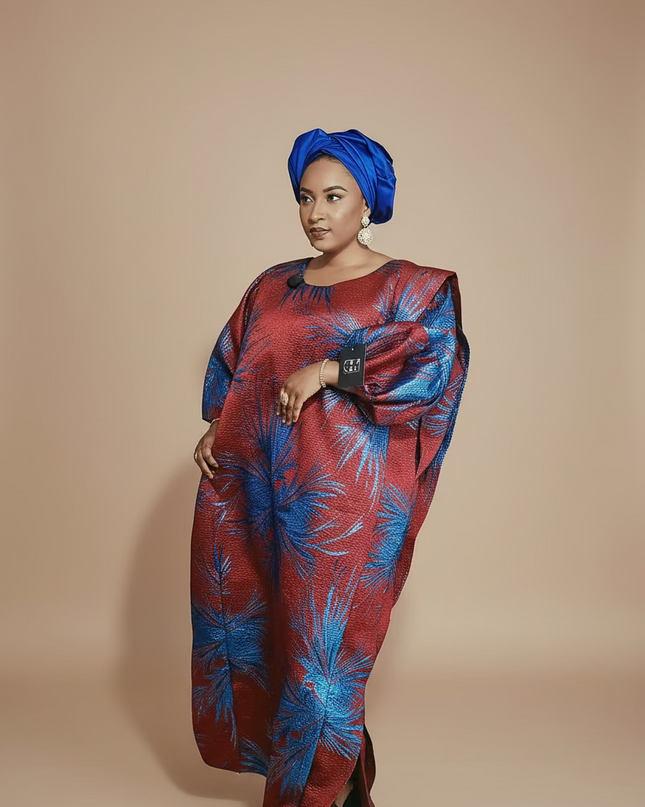 Brocart bewaji - Bleu