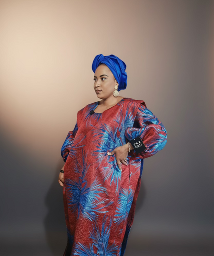 Brocart bewaji - Bleu