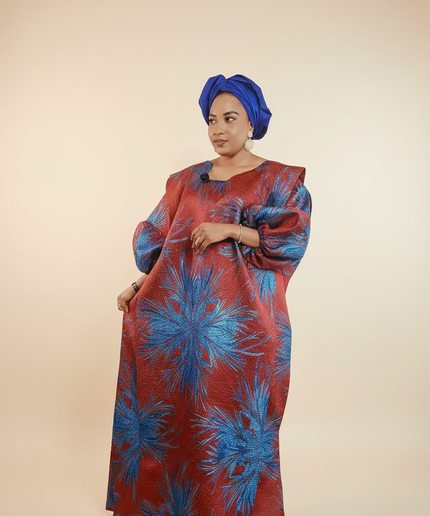 Brocart bewaji - Bleu