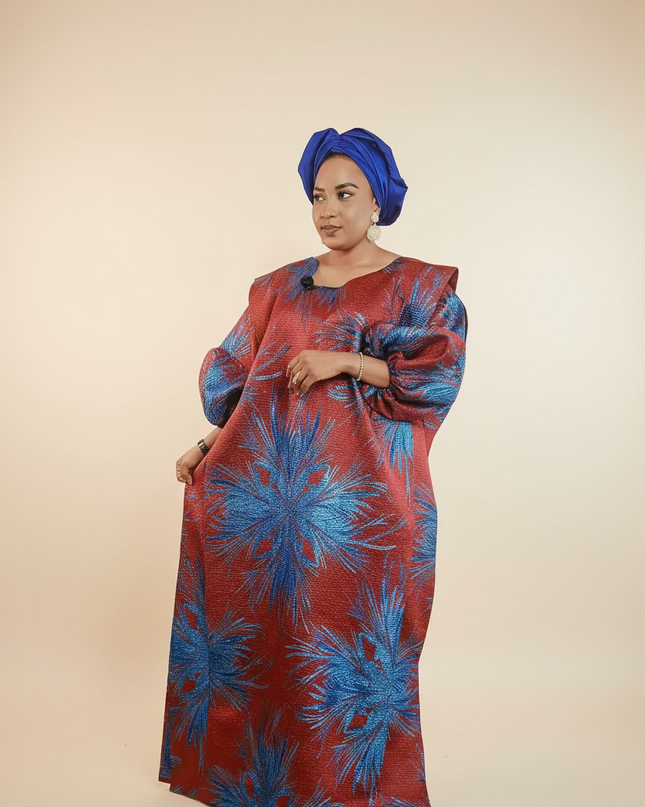Brocart bewaji - Bleu