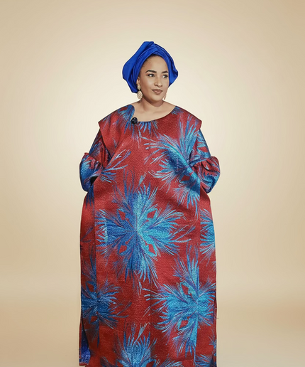 Brocart bewaji - Bleu