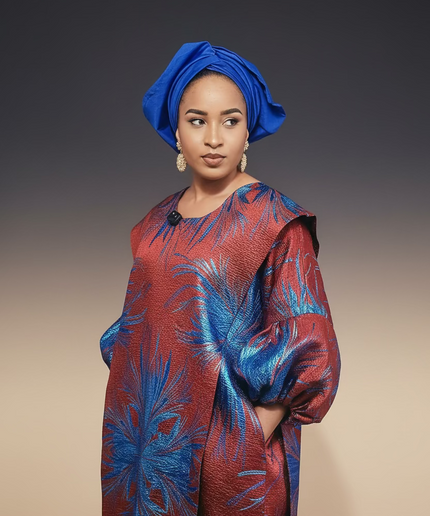 Brocart bewaji - Bleu
