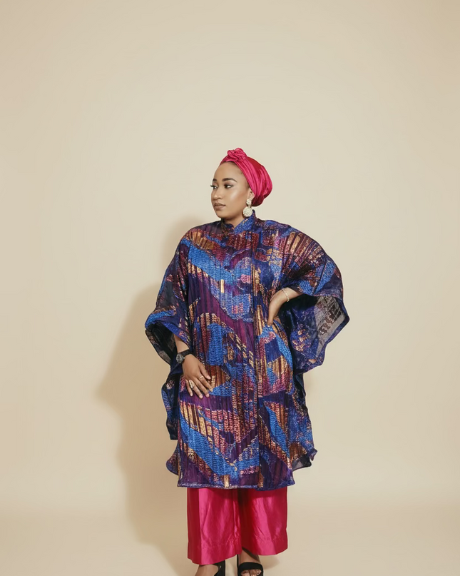 Ensemble combinaison tunique - Fuchsia