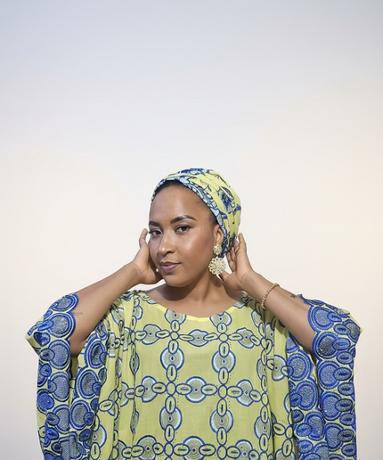 Dentelle nigeriane dayo - Jaune