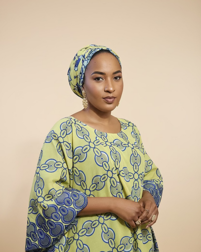 Dentelle nigeriane dayo - Jaune