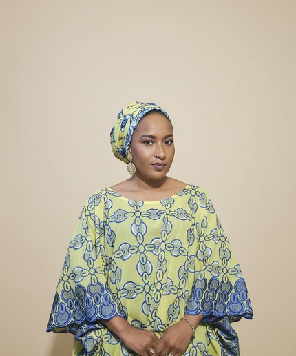 Dentelle nigeriane dayo - Jaune