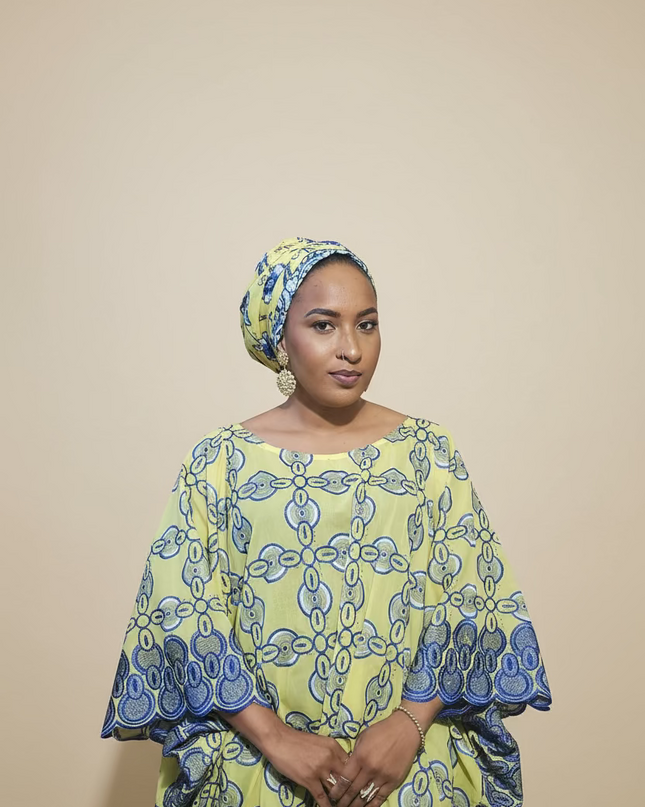 Dentelle nigeriane dayo - Jaune
