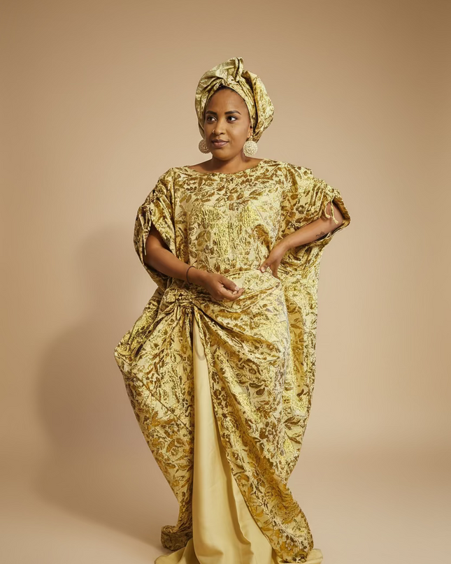 Ensemble brocart karima - Gold