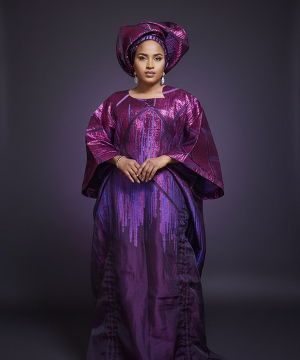 Ensemble brocart organza zuleyka   - Violet