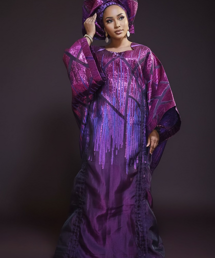 Ensemble brocart organza zuleyka   - Violet