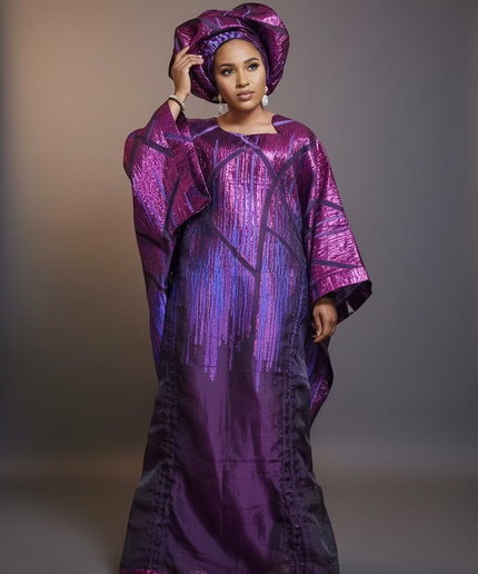 Ensemble brocart organza zuleyka   - Violet