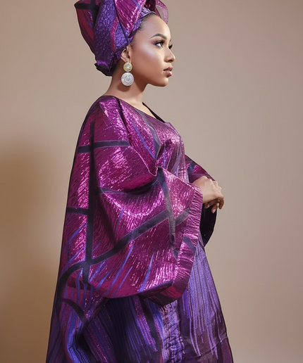 Ensemble brocart organza zuleyka   - Violet