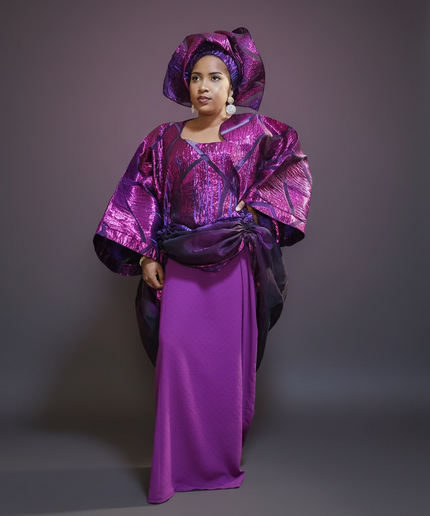 Ensemble brocart organza zuleyka   - Violet