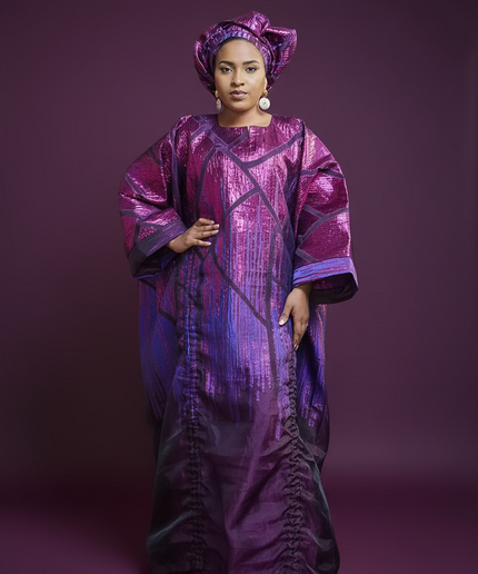 Ensemble brocart organza zuleyka   - Violet