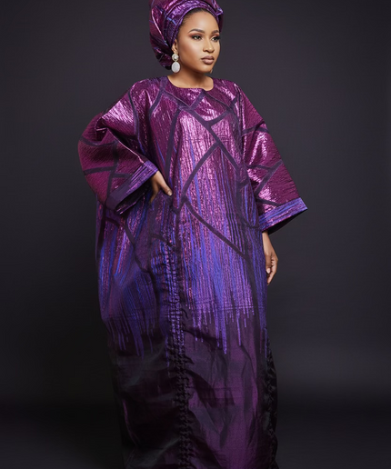 Ensemble brocart organza zuleyka   - Violet