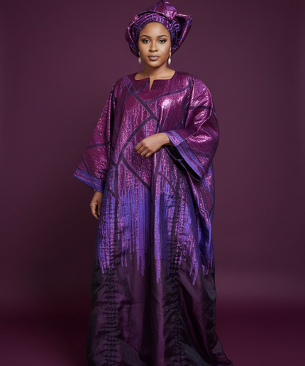 Ensemble brocart organza zuleyka   - Violet