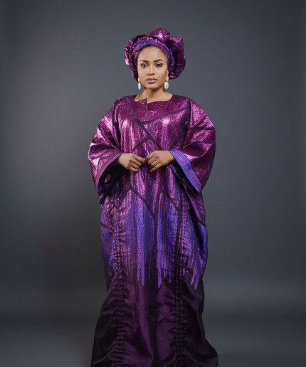 Ensemble brocart organza zuleyka   - Violet