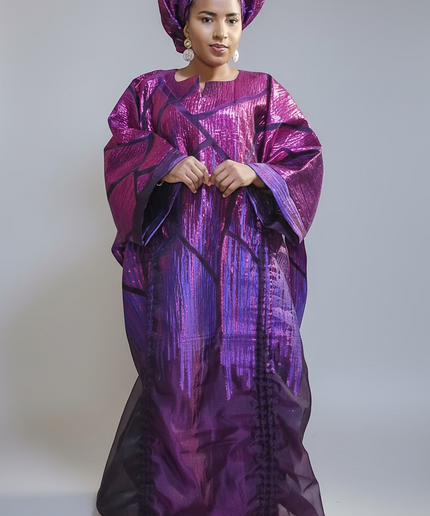 Ensemble brocart organza zuleyka   - Violet