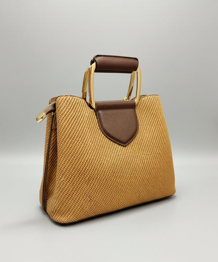 Sac bandoulière funky - Marron