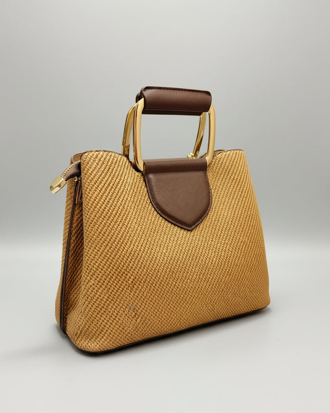 Sac bandoulière funky - Marron