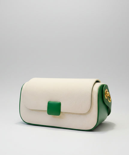 Mini sac clutch - Blanc vert